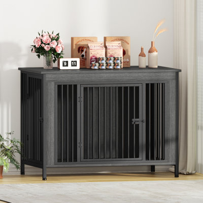 Large Furniture Style Pet Crate With Divider