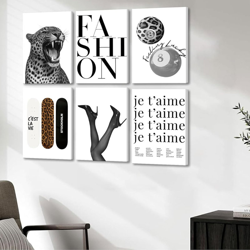 6 Piece Wrapped Canvas Print