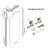 36" Width Sliver Handle & Hingers Right Hand Inswing Door Jamb (Can adjust the width by cropping)