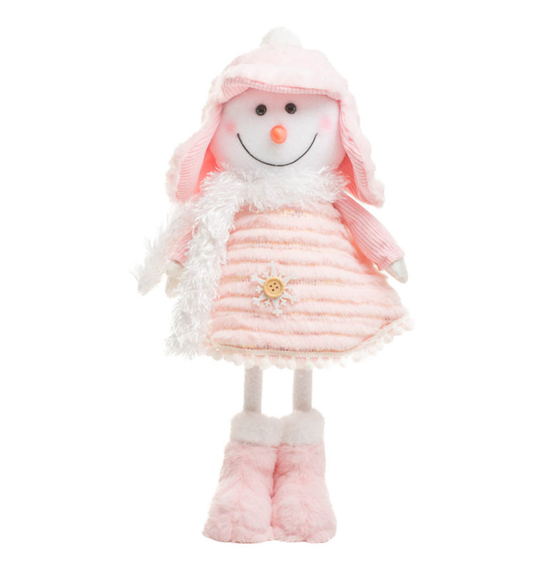 Bonhomme de neige rose fabuleux