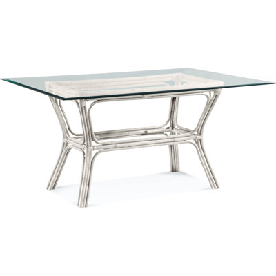 Trellis Glass Top Dining Table