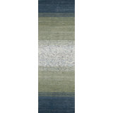 Lagos Wool Ombre Area Rug in Teal/Green/Light Blue/Ivory