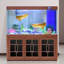 Aquarium 99-118 gallons en verre et aluminium moderne-765246200