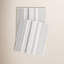 Gradation Ticking Woven Cotton Throw