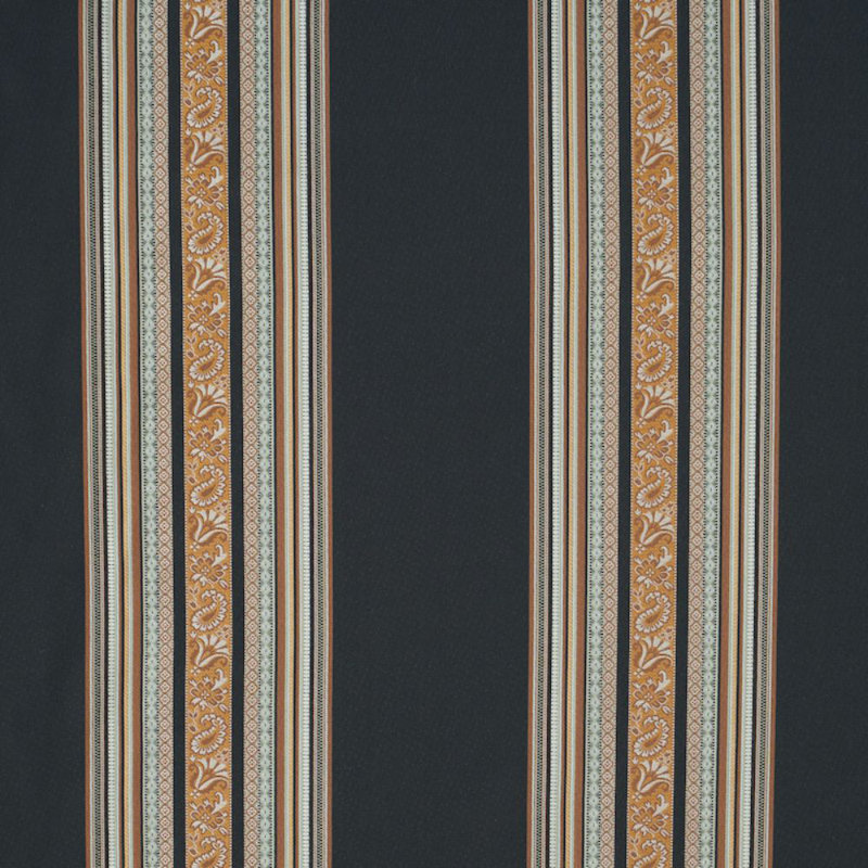 Markova Stripe Fabric, Black