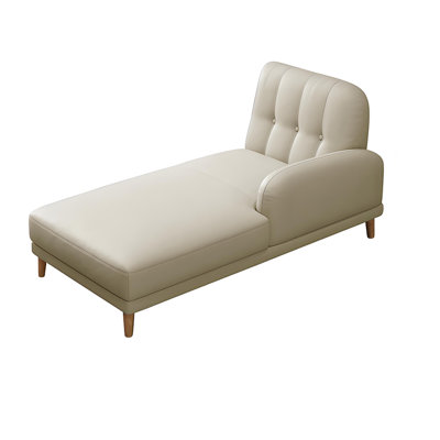 Chaise longue inclinable en simili cuir