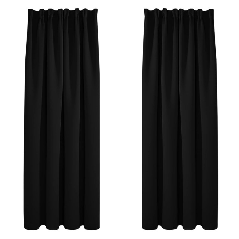 Ragna Blackout Curtain Pair, 55cm Width x 180cm Drop