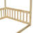Bloomhouse Canopy Frame Floor Bed with Guardrails-115684286-115684288