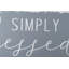 Décoration murale en bois « Simply Blessed »