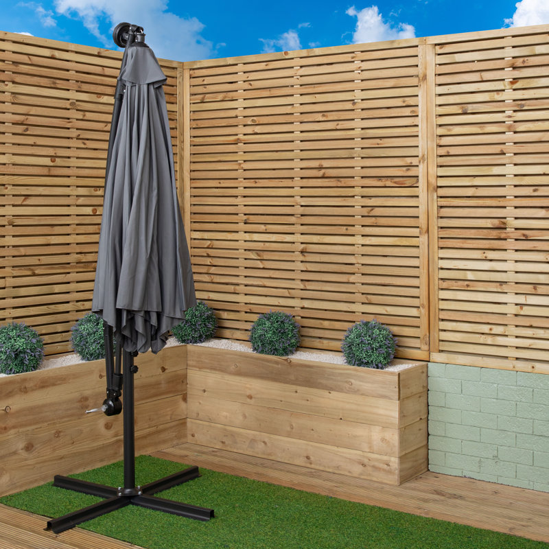 Samuel Alexander Cantilever Parasol, Grey, 300cm W x 300cm D