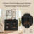 Mid Century Modern Black Fluted Hollow Sideboard with 2 Rear Outlet Holes & Ample Storage-1415354876