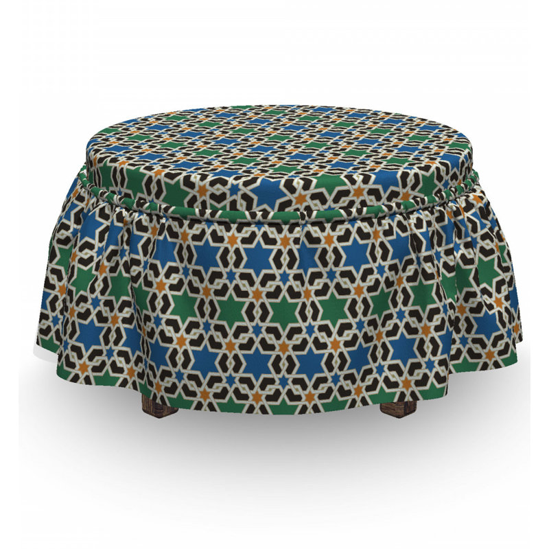 Box Cushion Ottoman Slipcover