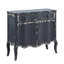 Deianira Antique Gray Finish Console Cabinet