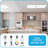 Dimmable Rectangle Flat Panel Ceiling Light (Set of 4)-105095897