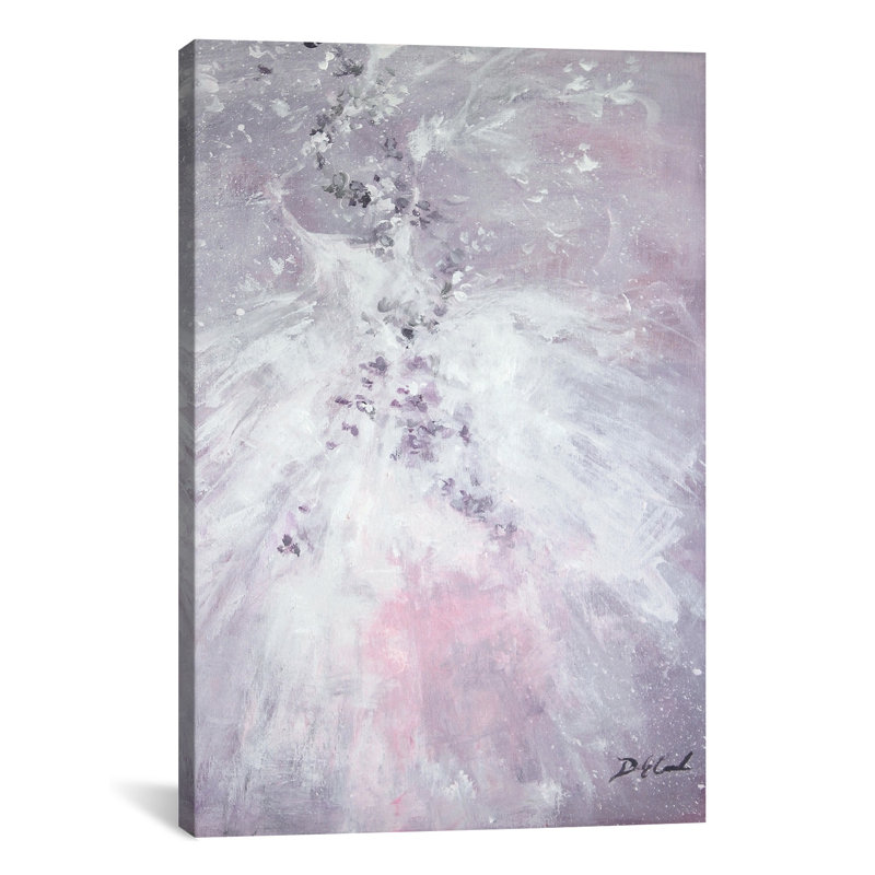 «Lavender Fancy» par Debi Coules - Impression sur toile tendue sur châssis, H 32 po x l 24 po x P 1 po, Blanc