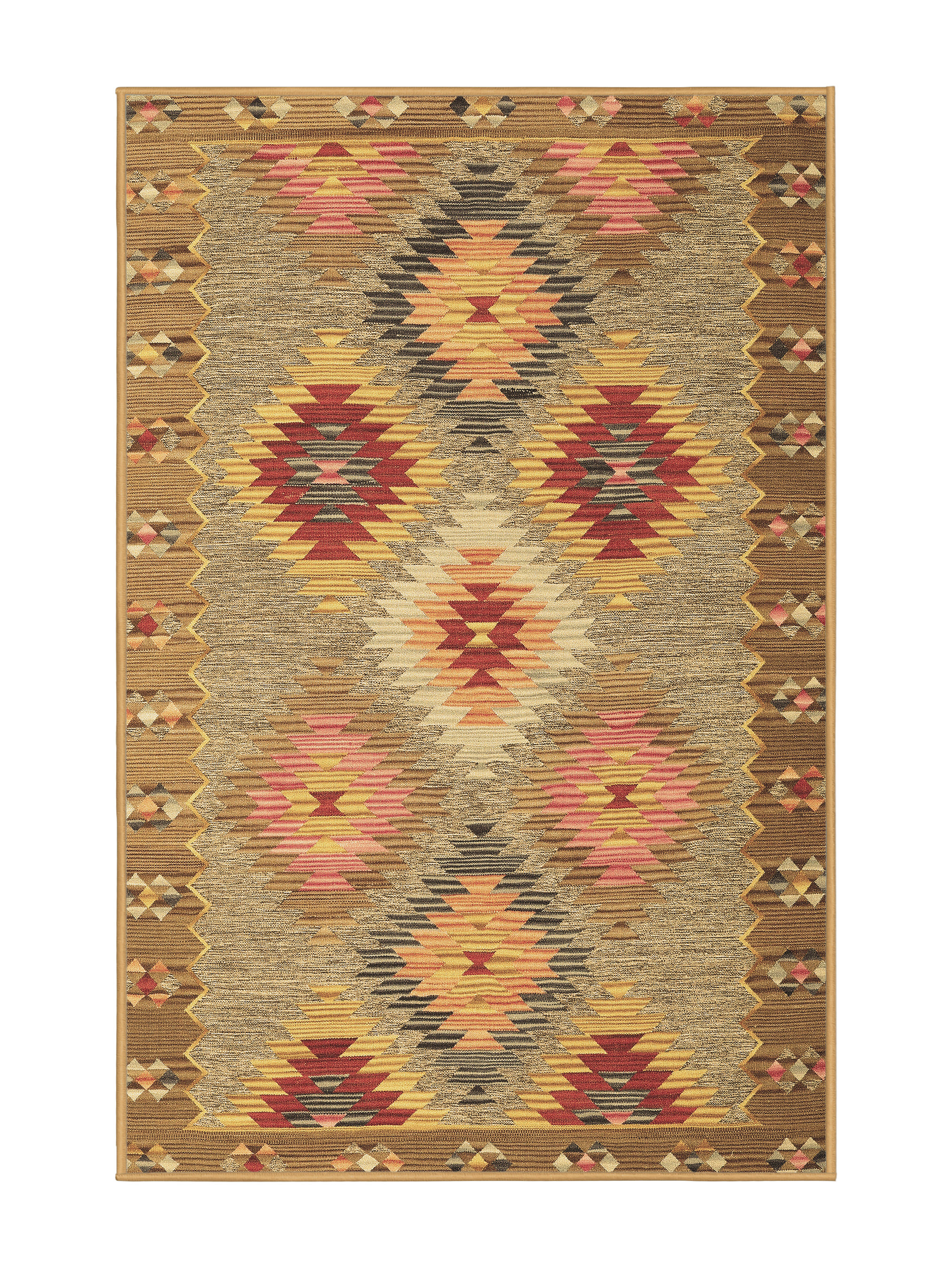 Factory Select Area Rug Foundry Select Contemporary 2583 Brown Machine Washable Area Rugs | Wayfair
