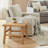Fostoria Reclaimed Elm Wood Side Table