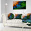Coussin lombaire floral fractal