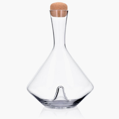 Carafe à vin en verre avec bouchon en liège