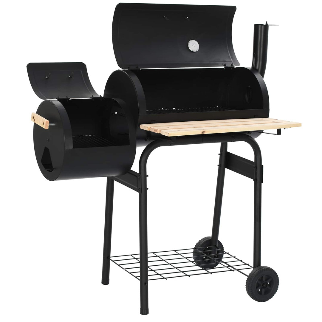 VidaXL 104cm W Wood Pellet Grill