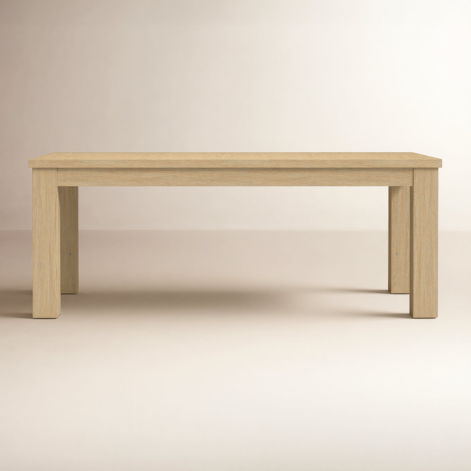 Dutton 78" Oak Dining Table, Natural Oak