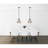 18'' 1-Light Down Pendant with Black Finish – For Dining Room, Kitchen, Hallway – E26 LED Compatible – Geometric Open Frame with Modern Architectural Style-1652419076