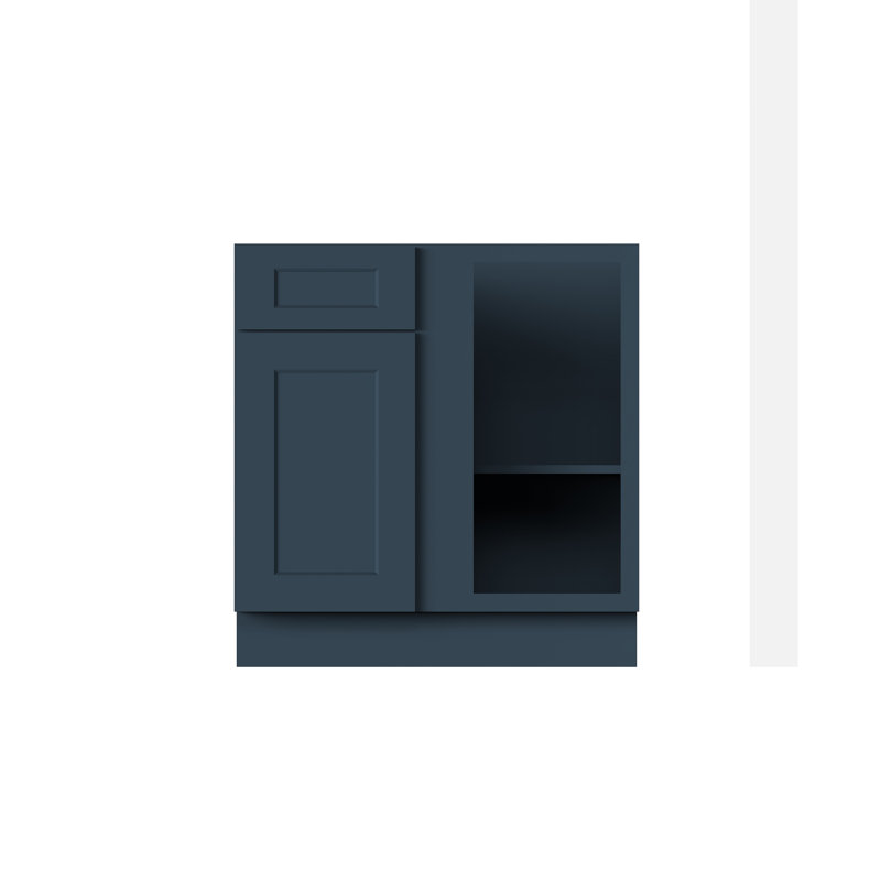 Armoire de coin de coin de cuisine prête à assembler l 33 po x P 24 po x H 34,5 po CASAINC