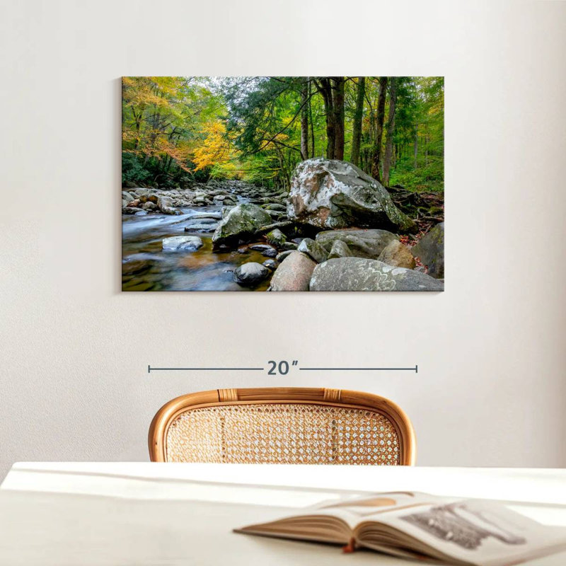 Harnek Autumn Mountain Stream, H 16 po x l 24 po