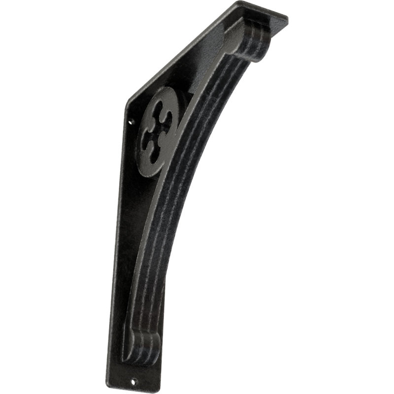 Support en fer forgé Crawley, Étain antique, H 10 po x l 2 po x P 7,5 po