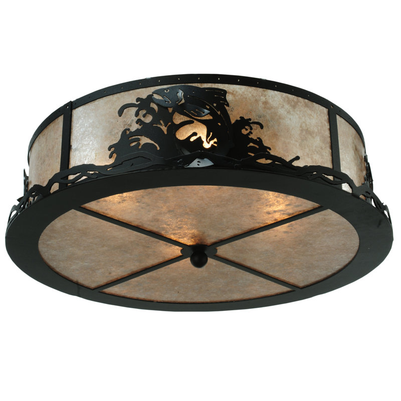 Rustic Lodge 4 - Light Flush Mount