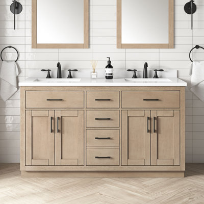 OVE Decors Bailey 60" Double Bathroom Vanity Set