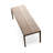 Burlywood Rectangular Solid Wood Dining Table-108647927