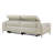 89'' Top-Grain Leather Power Reclining Sofa-1372772055