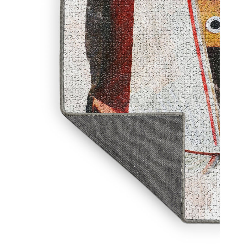 Tapis gris clair aquarelle, Rectangle 2 pi x 5 pi