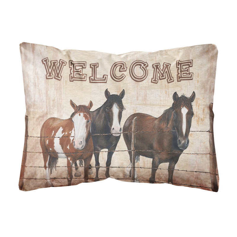Indoor/Outdoor Reversible Throw Pillow