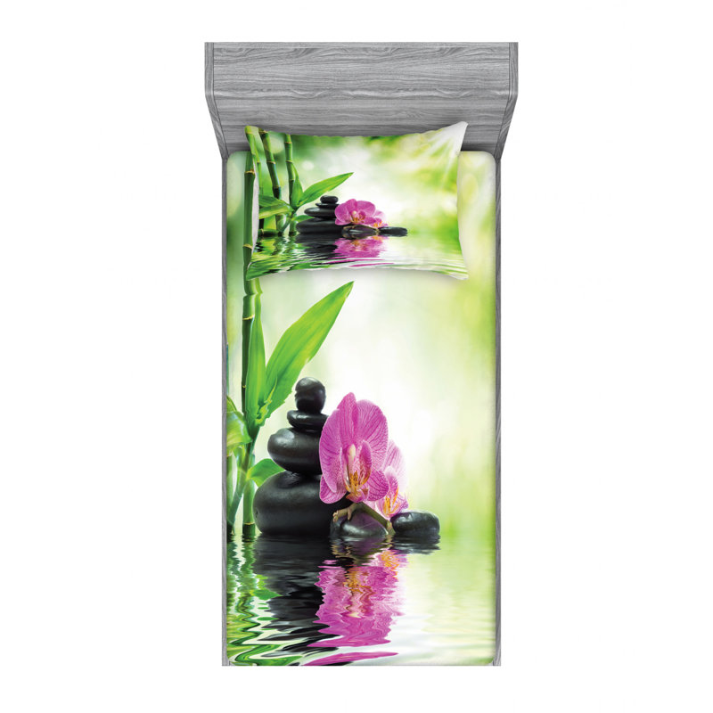Microfiber Sheet Set, Twin Sheet Set with Fitted Sheet