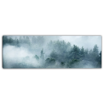 «Misty Pine Forest», art sur toile