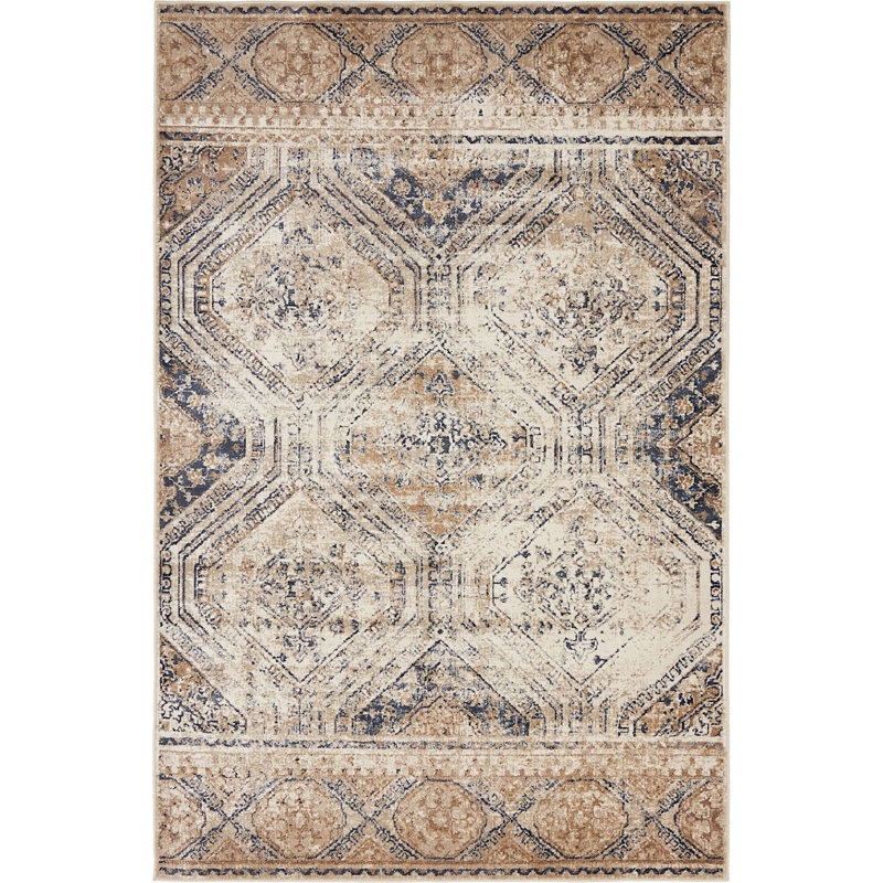 Widener Ikat Indoor Rug, Rectangle 4' x 6'
