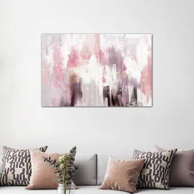 blush and grey canvas