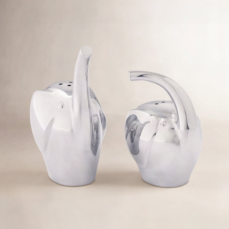 Nambe Savanna Elephant S/P Shakers
