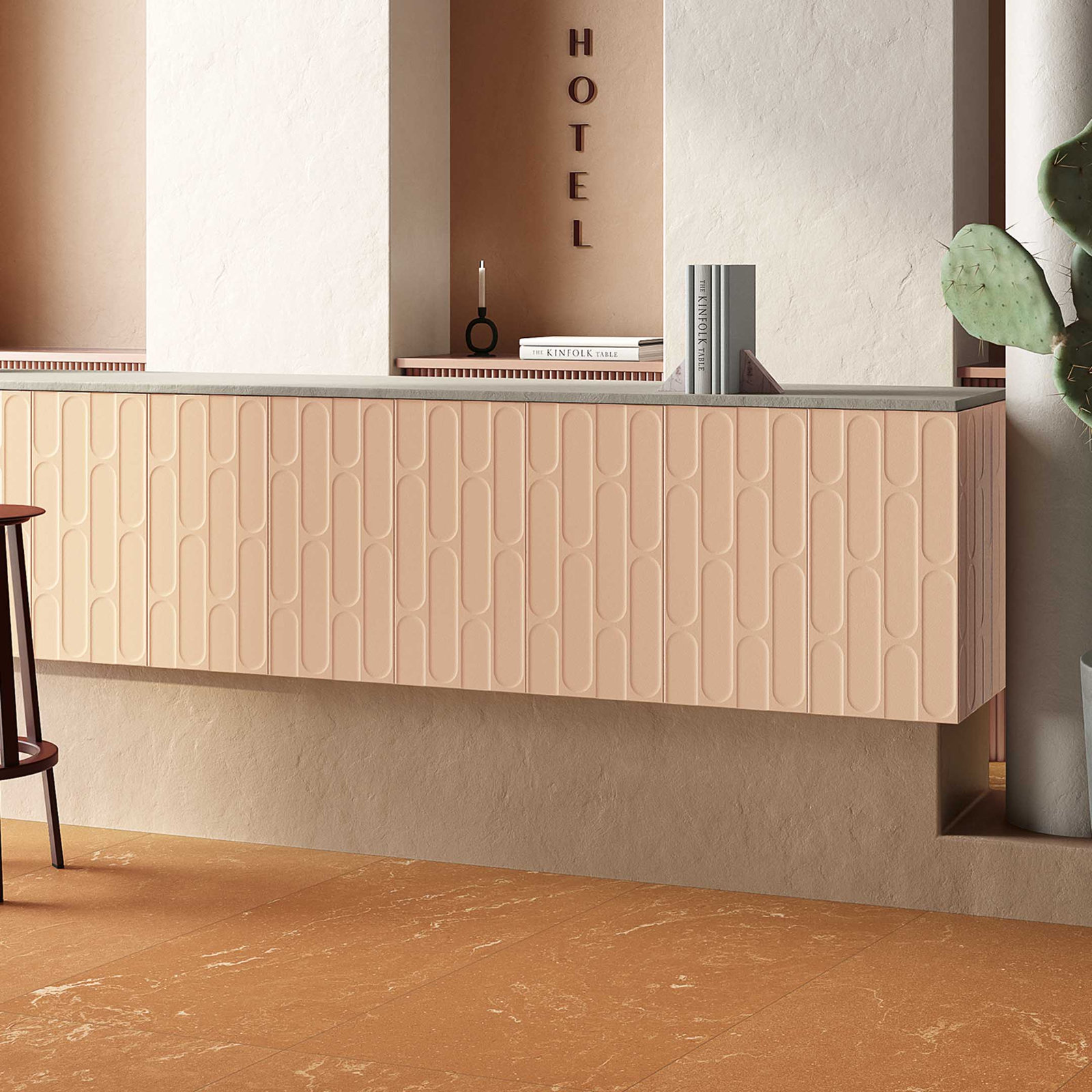 Biscotti 12" x 24" Wall Tile, Cotto Orange Brick