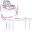 Ensemble repas de patio avec coussins en verre et poly rotin-727446049-727446053-727446052