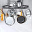 Metal Oval Wall Mounted Pot Rack