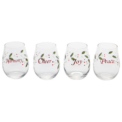 Verres à vin sans pied Pfaltzgraff Winterberry