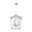 Luminaire suspendu de style lanterne médiévale à 3 lumières en noir / or / argent-1686968409-1686968410