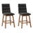 Channel Tufted Fabric Barstool, Set of 2-643912017