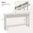 Lark Manor 60" Console Table Retro Entryway Sofa Table With 4 Drawers & Open Shelf Hallway White