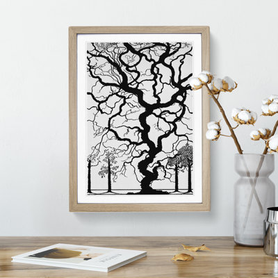 Monochrome Tree No.4 - Framed Print