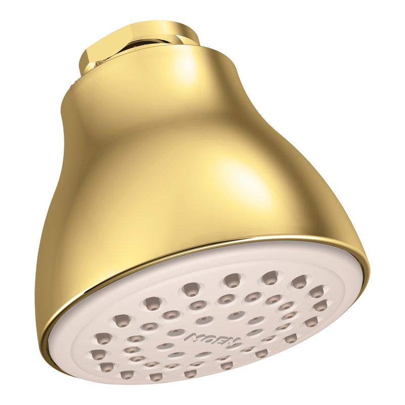 Pomme de douche fixe complète 2,5 GPM Moen® Easy Clean, Laiton poli, 2.5 GPM