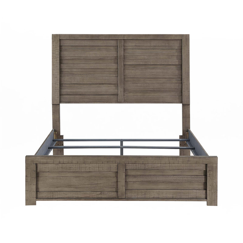 Rustic Style 1Pc Panel Bed
